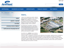 Tablet Screenshot of amplast.com.br